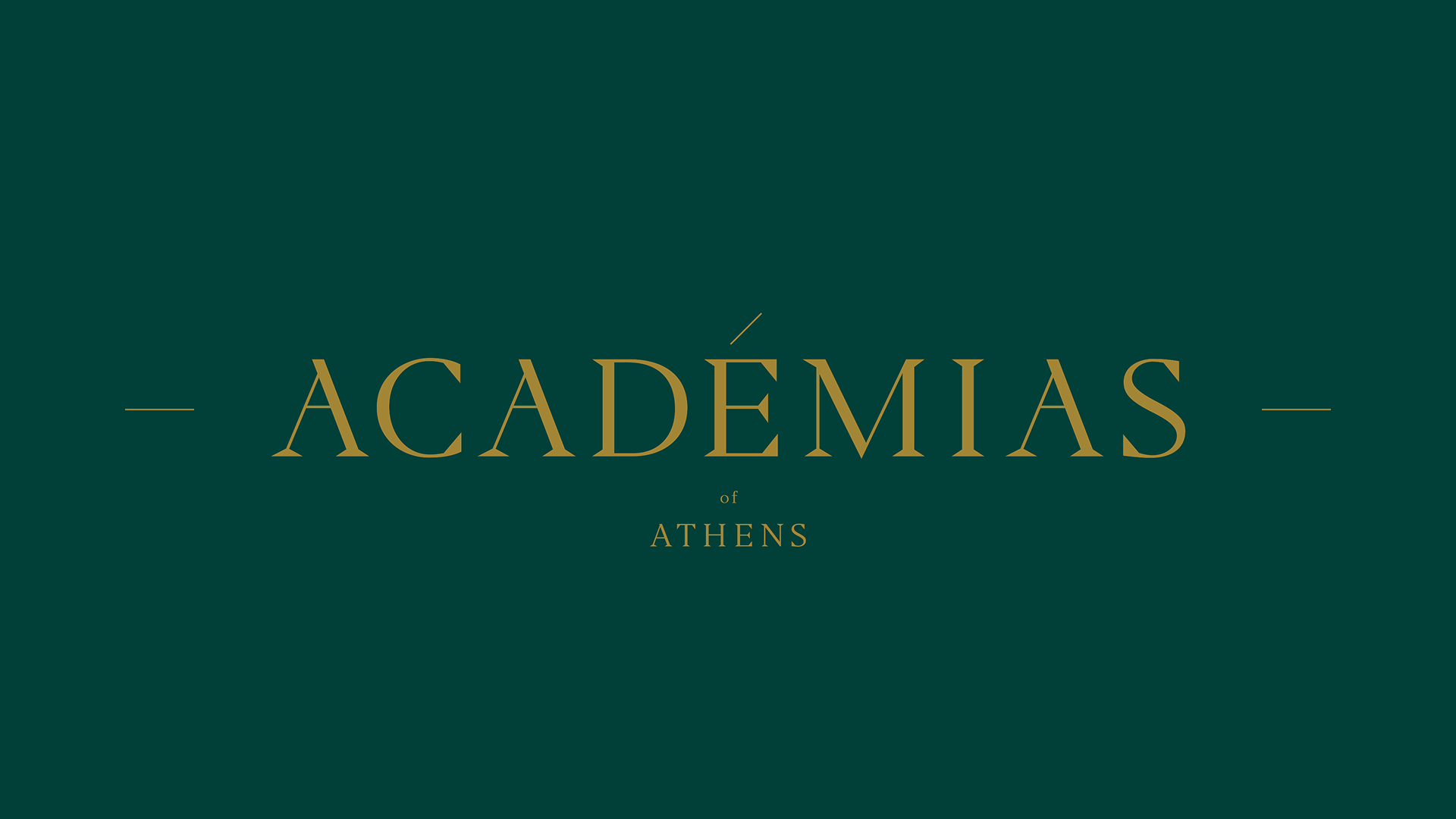 Academias logotype on a dark background